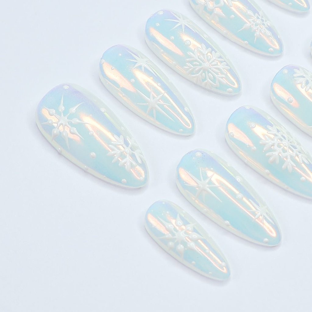 snow press on nails white nails white press on nails snow party nails snow party nails white party press on nails