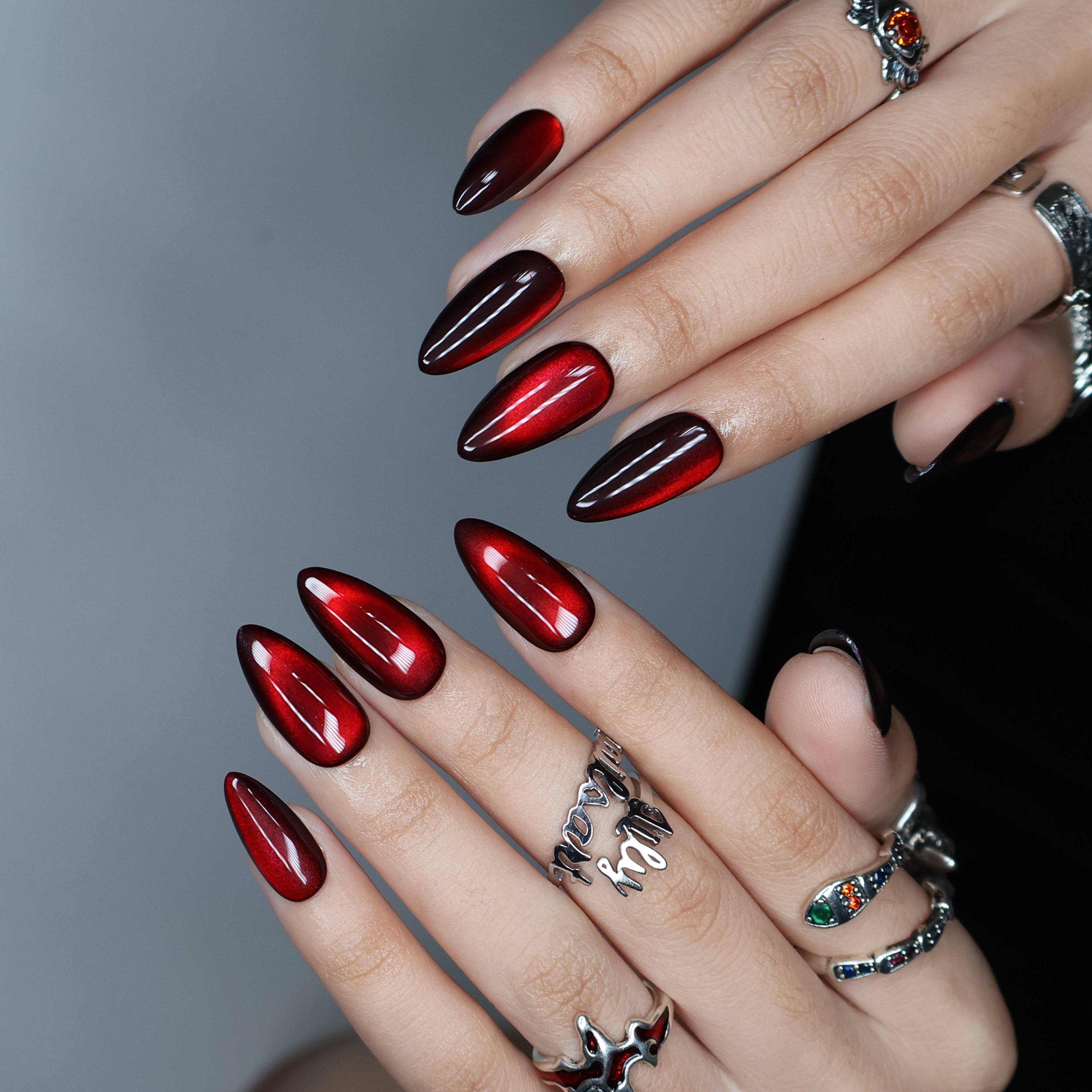 Black & Red Cat Eye