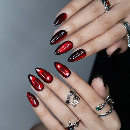 Black & Red Cat Eye