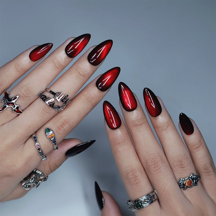 Black & Red Cat Eye