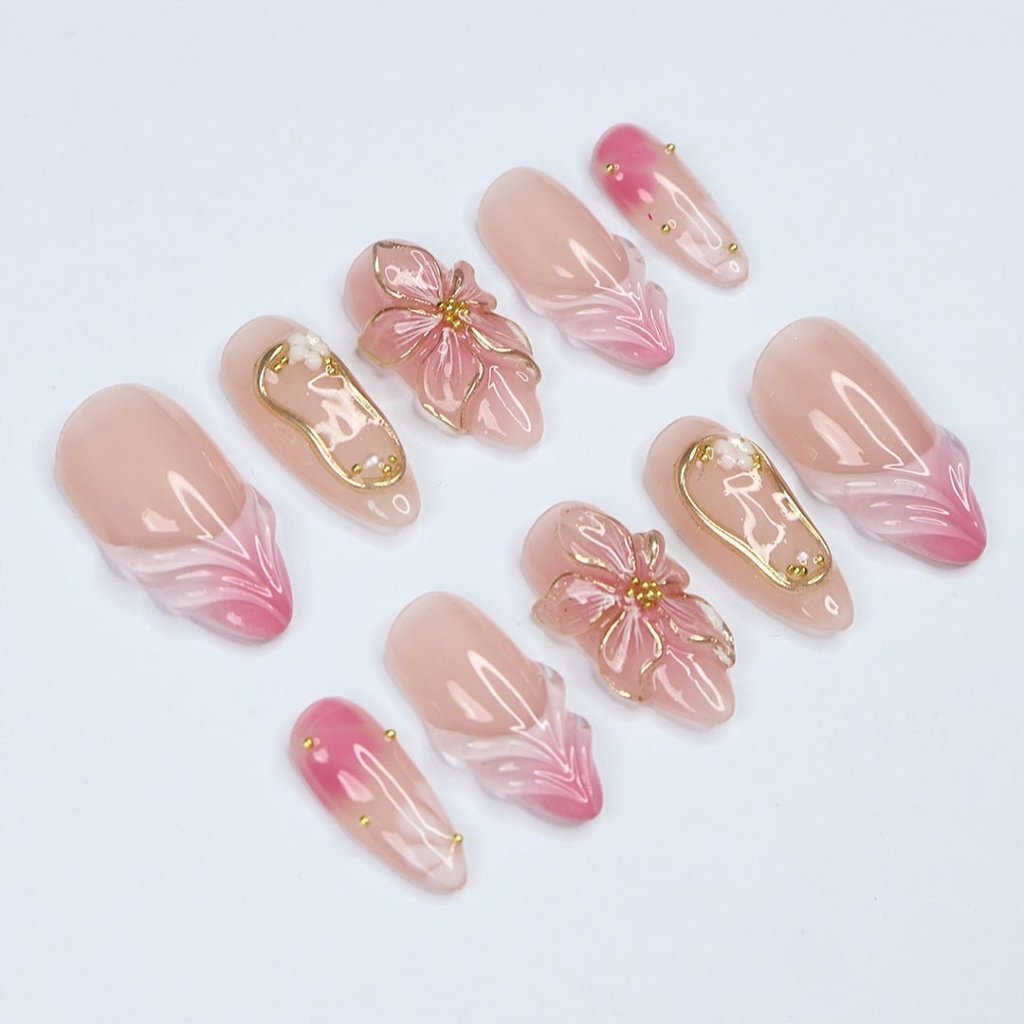 best pink press on nails elegant nail art short glue on nails top rated press on nails press on fingernails fake nails at home salon perfect press on nails