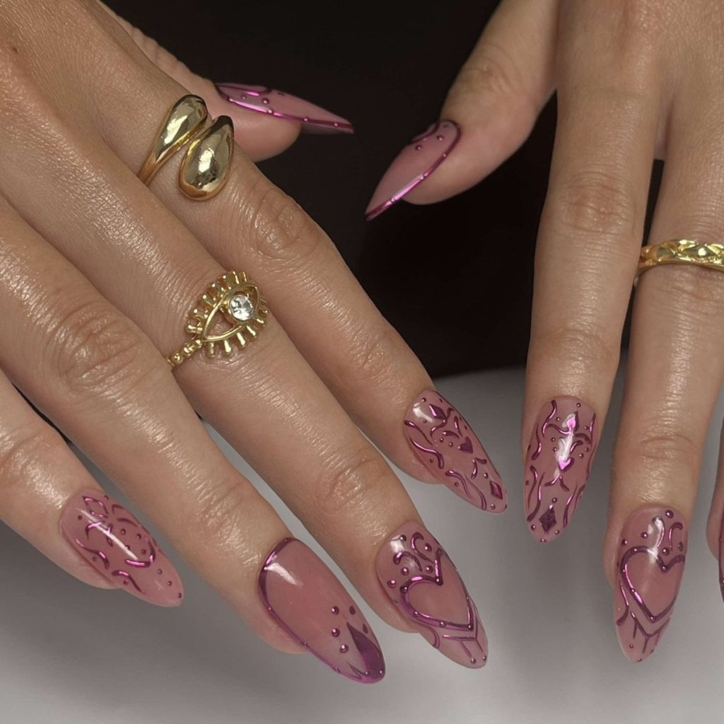 Chrome Empress | Handmade Press On Nails by lilynailsart.co – LILY