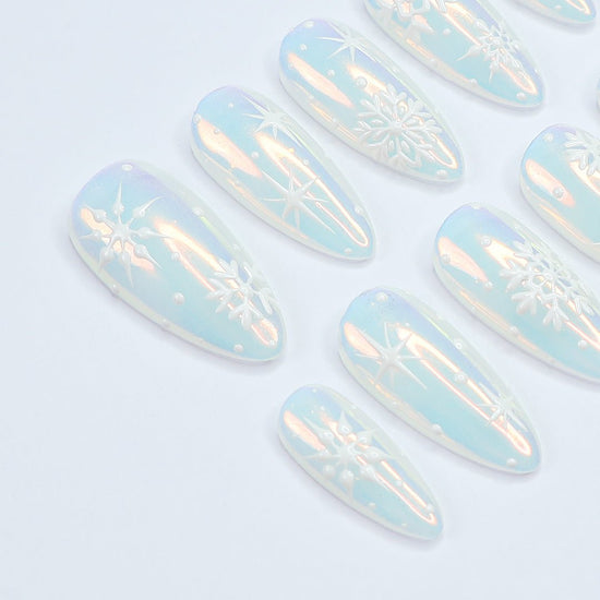 snow press on nails white nails white press on nails snow party nails snow party nails white party press on nails