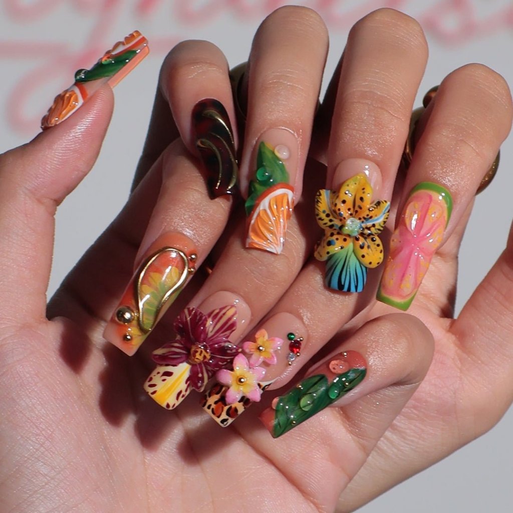 The Jungle | Handmade Press On Nails by lilynailsart.co – LILY